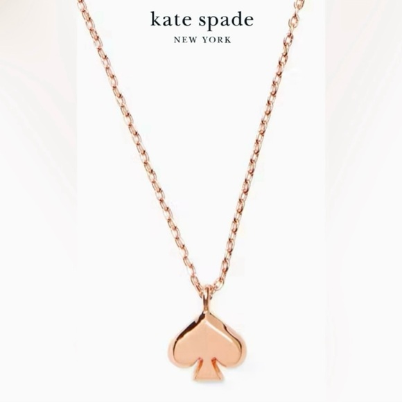 NWT Kate Spade Rose Gold Pendant Necklace - Picture 1 of 8